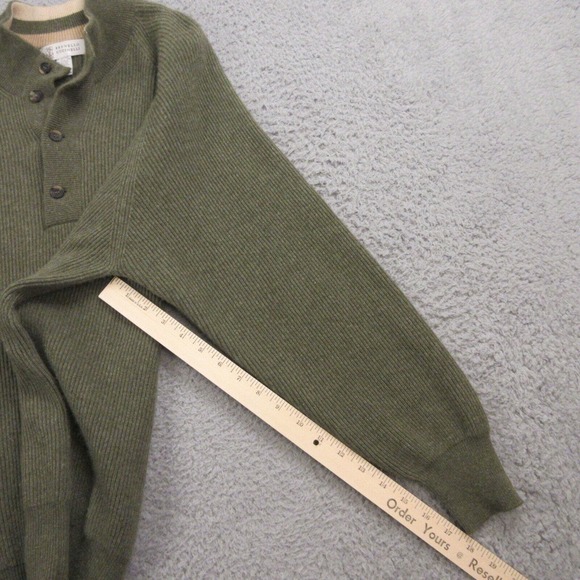 Brunello Cucinelli Mens Wool Cashmere Ribbed Sweater size 52 Large - Picture 11 of 12